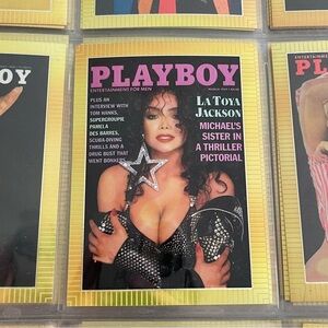 90s Vintage Latoya Jackson Playboy Chromium Cover Card Collectors 1995 #81